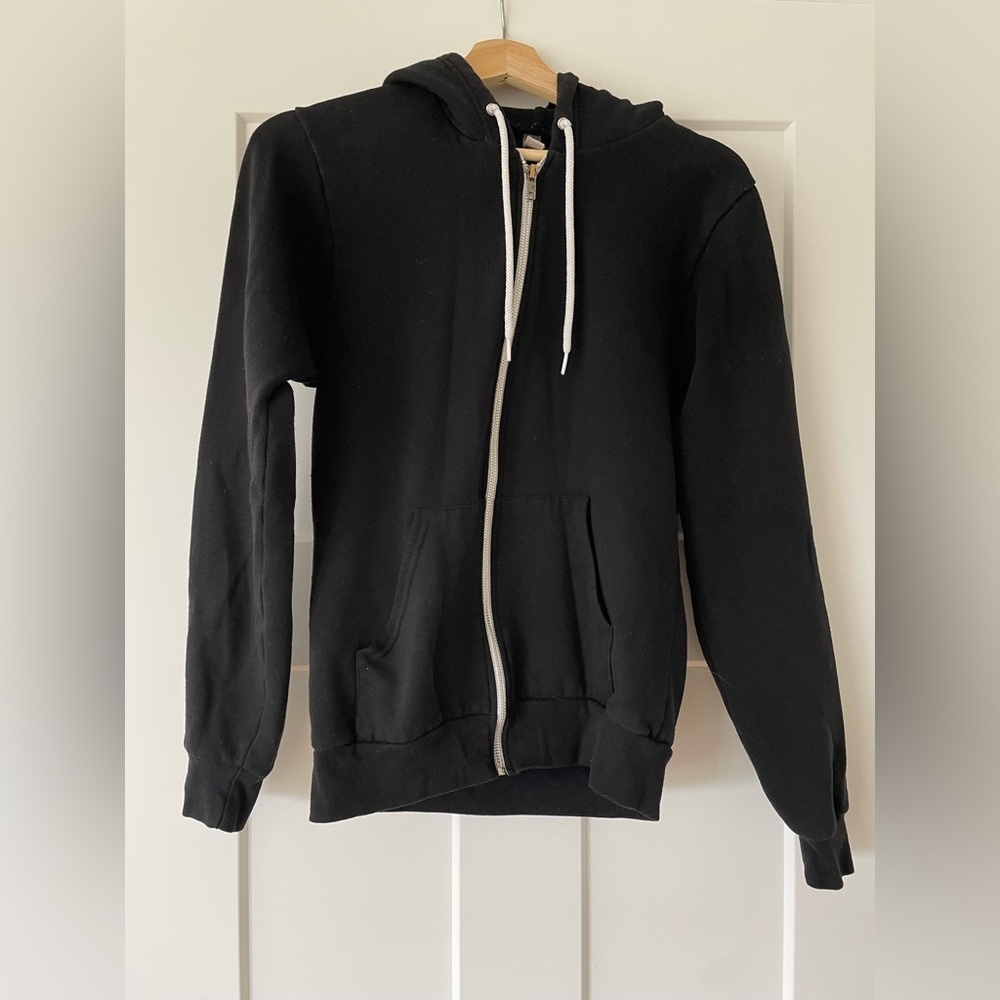 American Apparel black hoodie. Size S.
